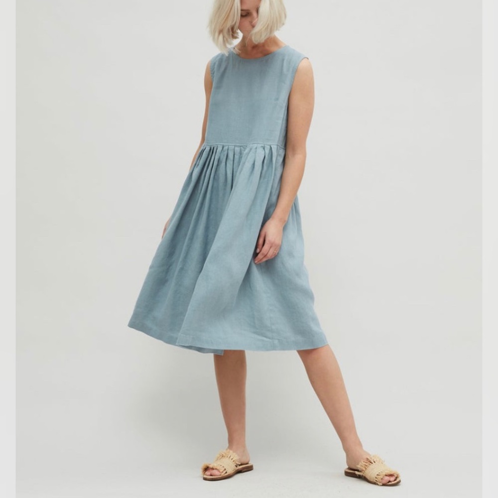 Linenfox April Dress in terracotta xs